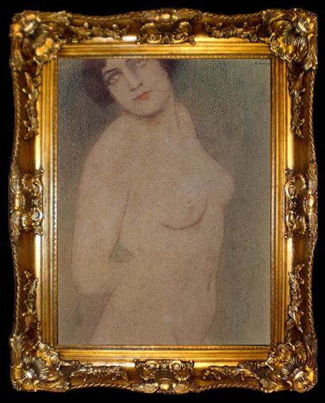 framed  Fernand Khnopff Nude Study, ta009-2